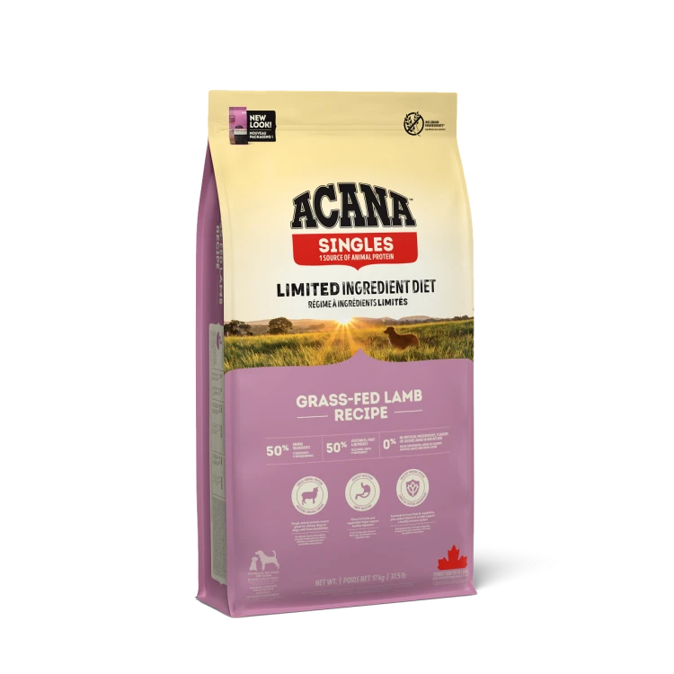ACANA Singles Grass-Fed Lamb Updated Front Right 17kg EMEA APAC.png